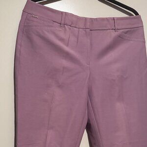 White House Black Market The Slim Ankle Crop Smoky Plumb Pants Women's Size 10